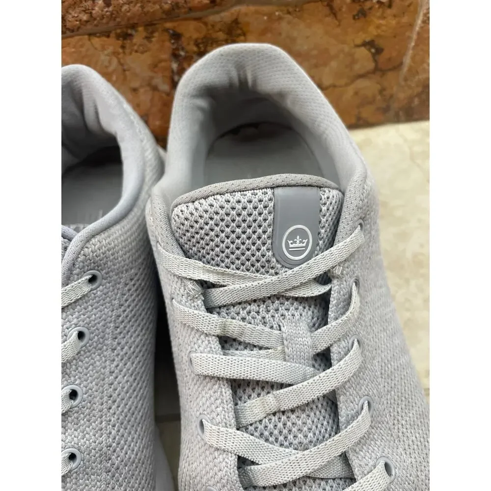 Peter Millar Sneaker Size 12 Gray Knit Lace Up Comfort Shoes Mens Lightweight